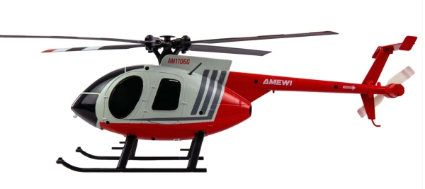 25354 Hughes MD500 Helikopter Militär 4-Kanal 6G RTF Zivil